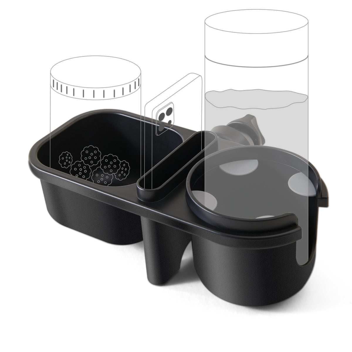 Universal Stroller Cupholder -  3 in one
